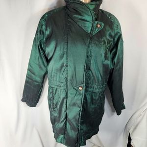 British Mist Vintage Green Coat Size Medium